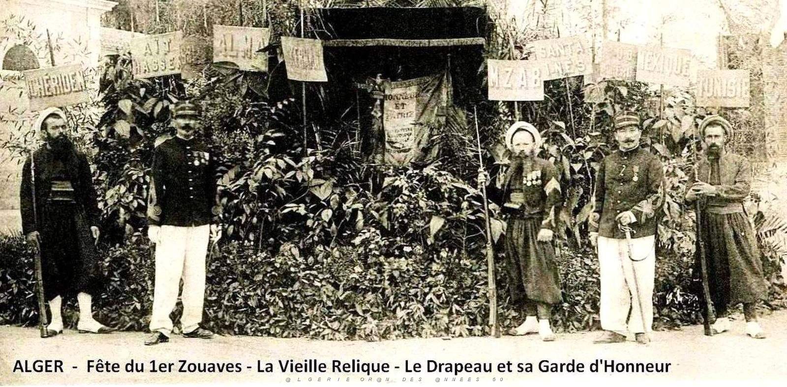 1470- Alger - Fete2 et Drapeau 1er Zouaves.jpg